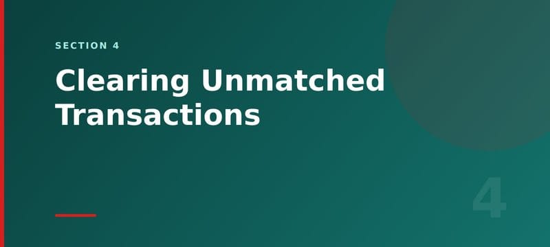 Clearing Unmatched Transactions — Bank Reconciliation in Business Central: The Five-Minute Setup